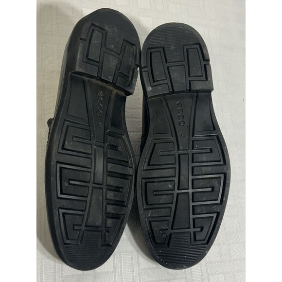 ECCO Slip On LOAFER Black Leather Shoe Comfort Dress Casual 43 / 9-9.5 M OR WIDE main image 13